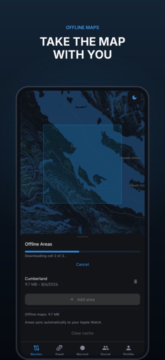 Take the map with you — TrailTimes App Store screen 09